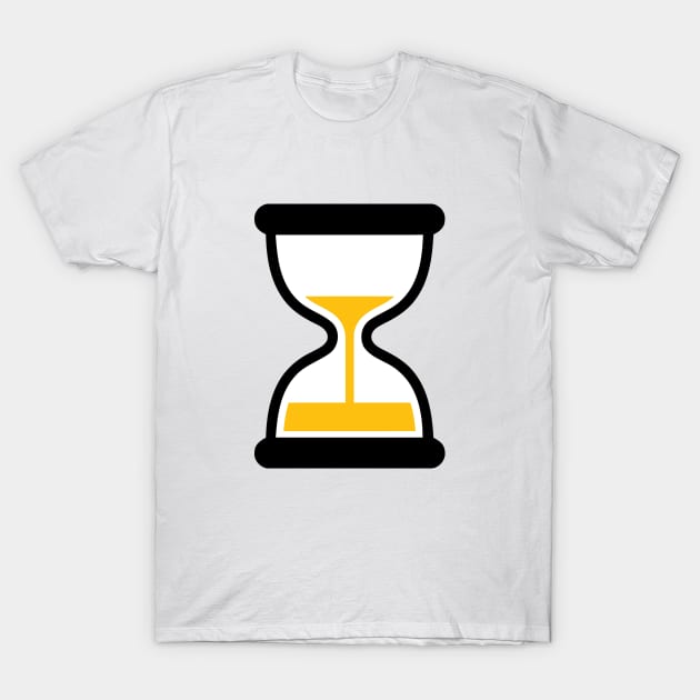 Sandglass Hourglass Running Out of Time Icon Emoticon T-Shirt by AnotherOne